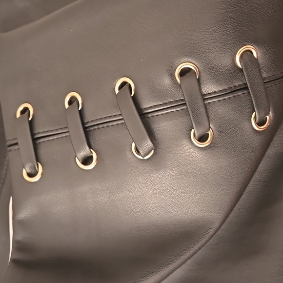 Faur leather mini skirt Sz S - Picture 11 of 12